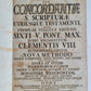 1733 BIBLE CONCORDANCE 2 volumes in LATIN antique MASSIVE FOLIO