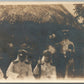 AMERICAN NAVAL OFFICERS in LIBERIA AFRICA ANTIQUE REAL PHOTO POSTCARD RPPC