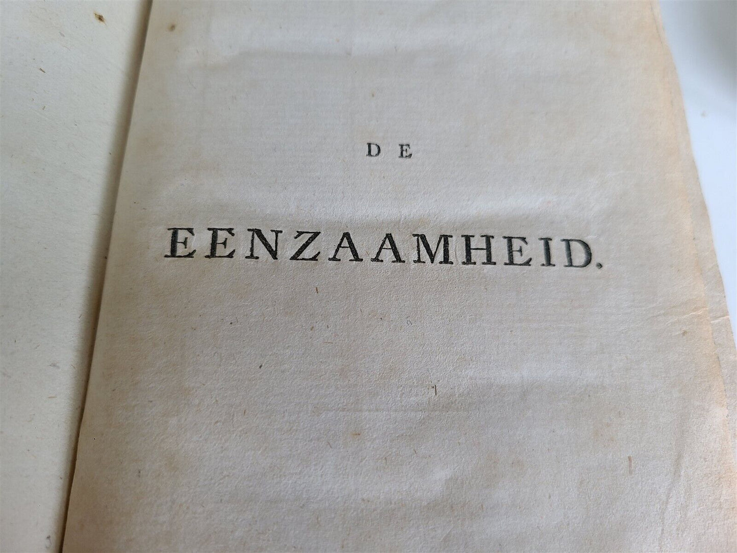 1789-92 PHILOSOPHY by J. ZIMMERMAN in DUTCH antique 4 VOLUMES illustrated