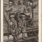 GERMAN SOLDIERS in RAILROAD CAR WWI ERA FELDPOST 1915 ANTIQUE POSTCARD