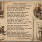 GERMAN WWI ERA MILITARY COMIC ANTIQUE POSTCARD w/ SONG