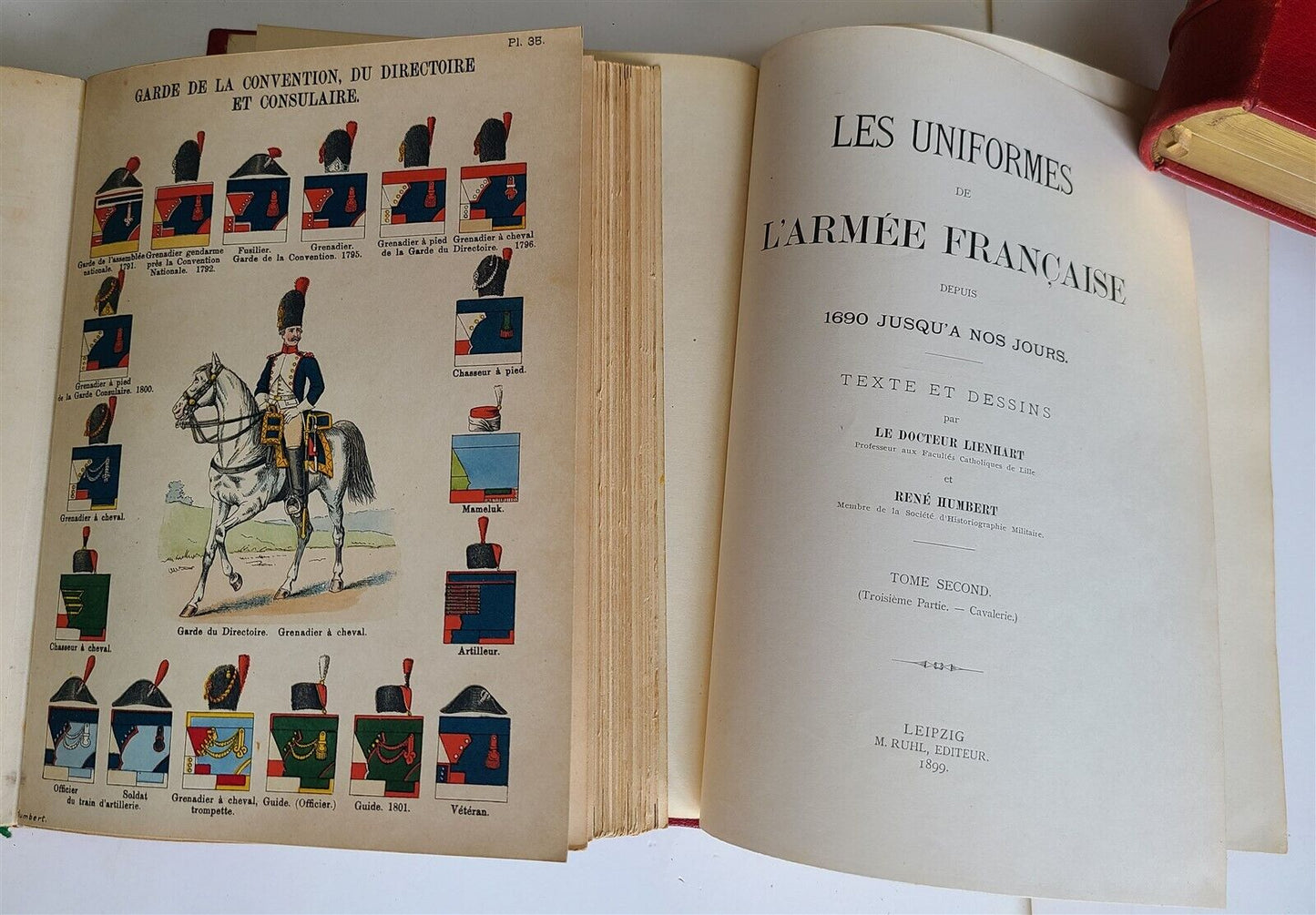 1897 UNIFORMS OF FRENCH ARMY SINCE 1690 UNTIL PRESENT DAYS ILLUSTRATED antique