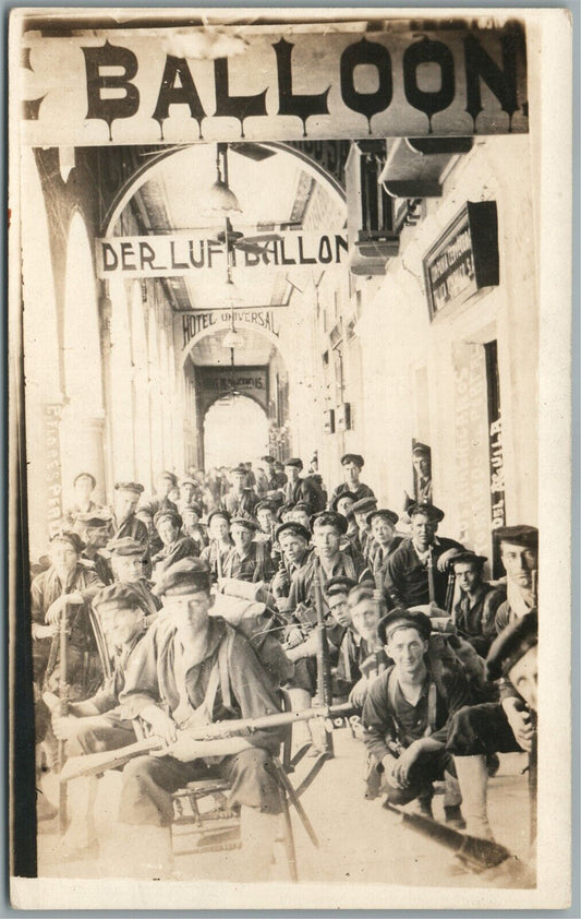 USS FLORIDA BALLOON HOTEL UNIVERSAL ANTIQUE REAL PHOTO POSTCARD RPPC