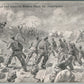 ATTACK AT RUSSIAN BATTERY AUSTRIAN WWI ERA ANTIQUE POSTCARD