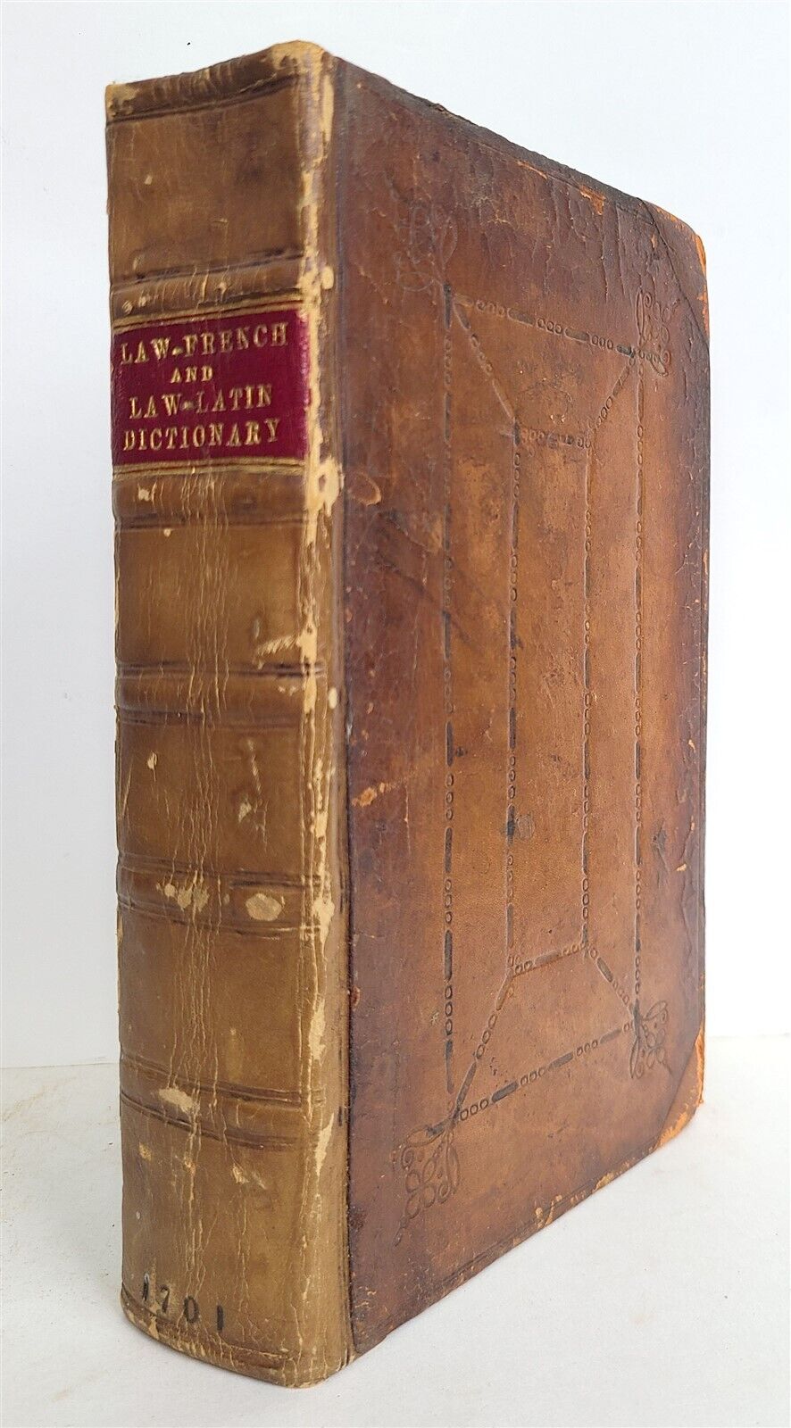 1701 ENGLISH LAW FRENCH & LATIN DICTIONARY antique