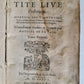 1582 ROMAN HISTORY by LIVY in FRENCH antique VELLUM BOUND 16th CENTURY
