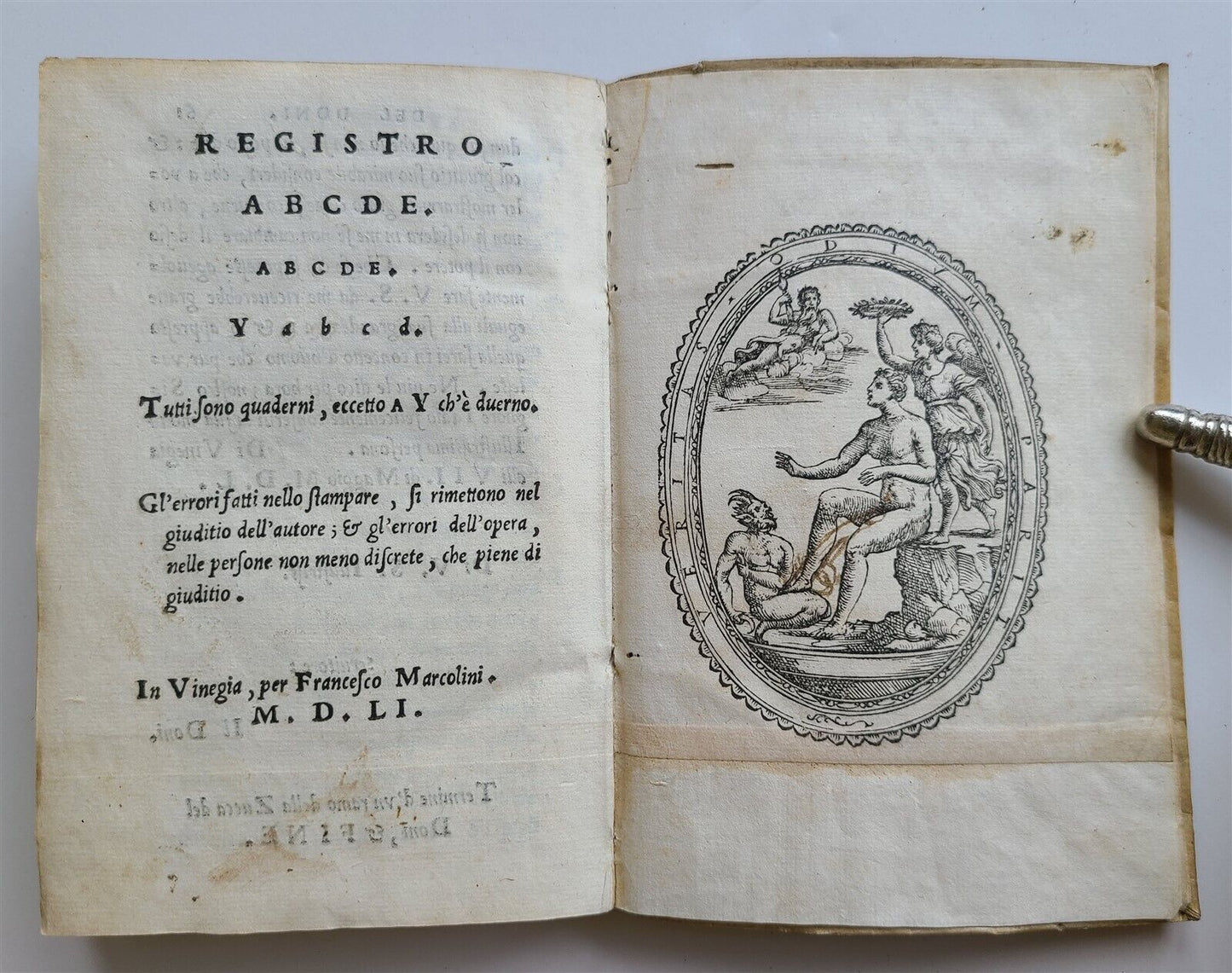 1551 LA ZUCCA by Anton Francesco Doni antique ILLUSTRATED