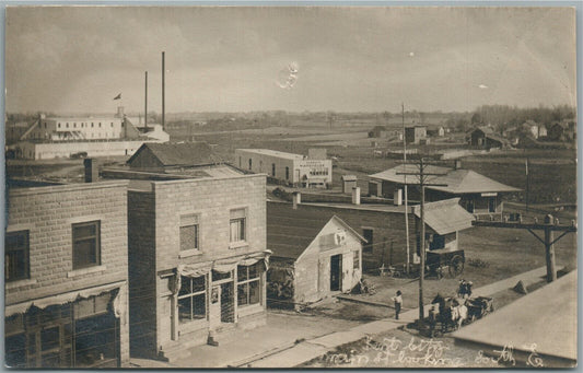 KENT CITY MO MAIN STREET ANTIQUE REAL PHOTO POSTCARD RPPC