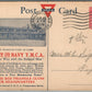 AMERICAN ARMY & NAVY YMCA CAMP CLUB ANTIQUE POSTCARD