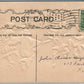 DANCING MONTHS EMBOSSED CHRISTMAS ANTIQUE POSTCARD