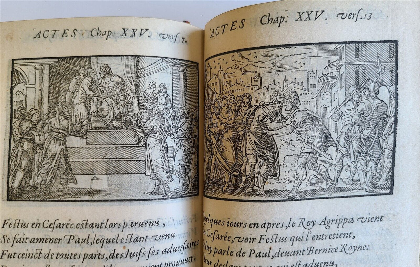 1582 FIGURES DE LA BIBLE antique ILLUSTRATED w/ 430 WOODCUTS scarce 16th CENTURY