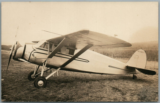 SMALL AIRPLANE VINTAGE REAL PHOTO POSTCARD RPPC
