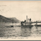 FRENCH SUBMARINE MARINE DE GUERRE GIRONDIN SOUS-MARIN ANTIQUE POSTCARD