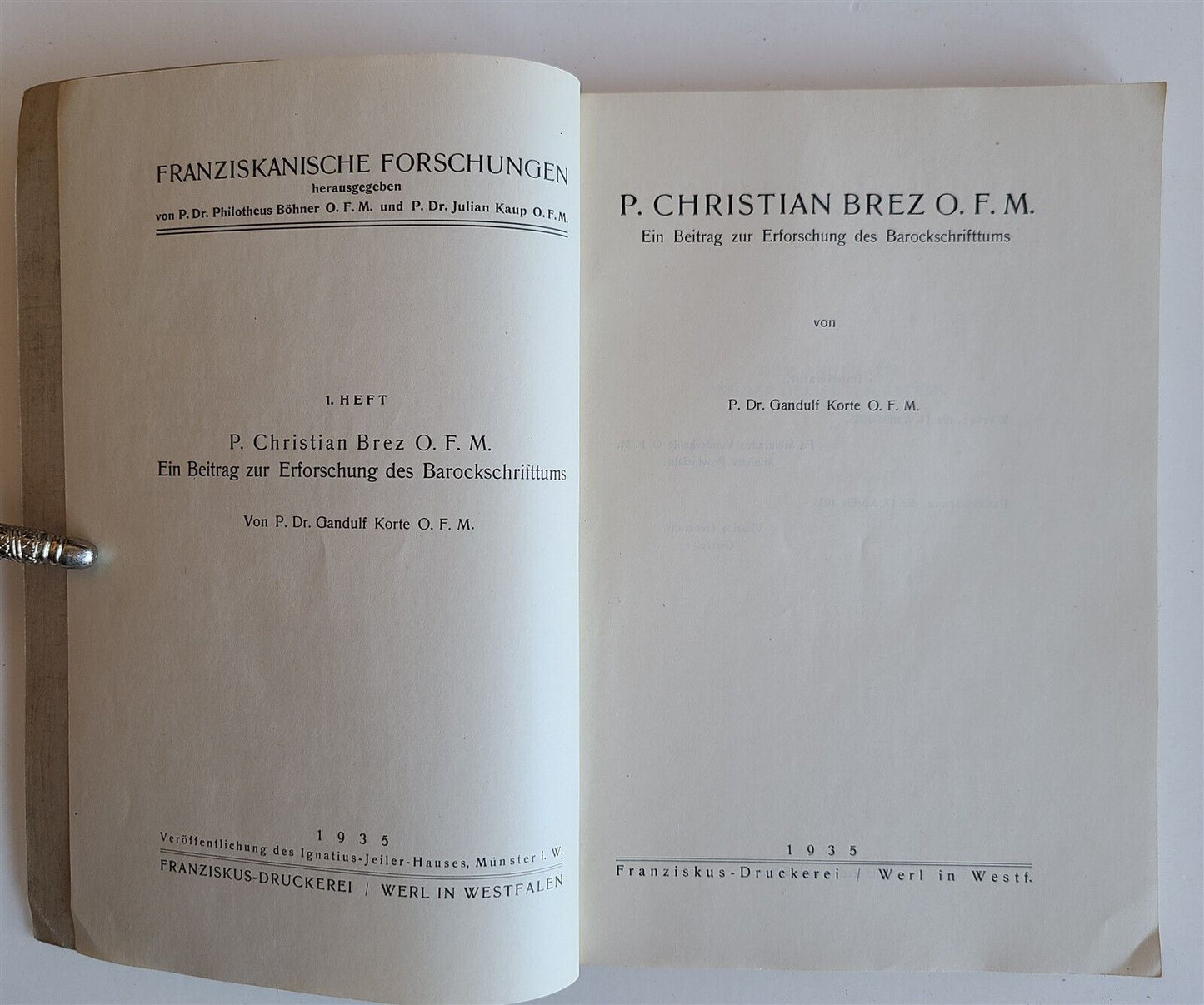 1935 BAROQUE LITERATURE RESEARCH in GERMAN antique