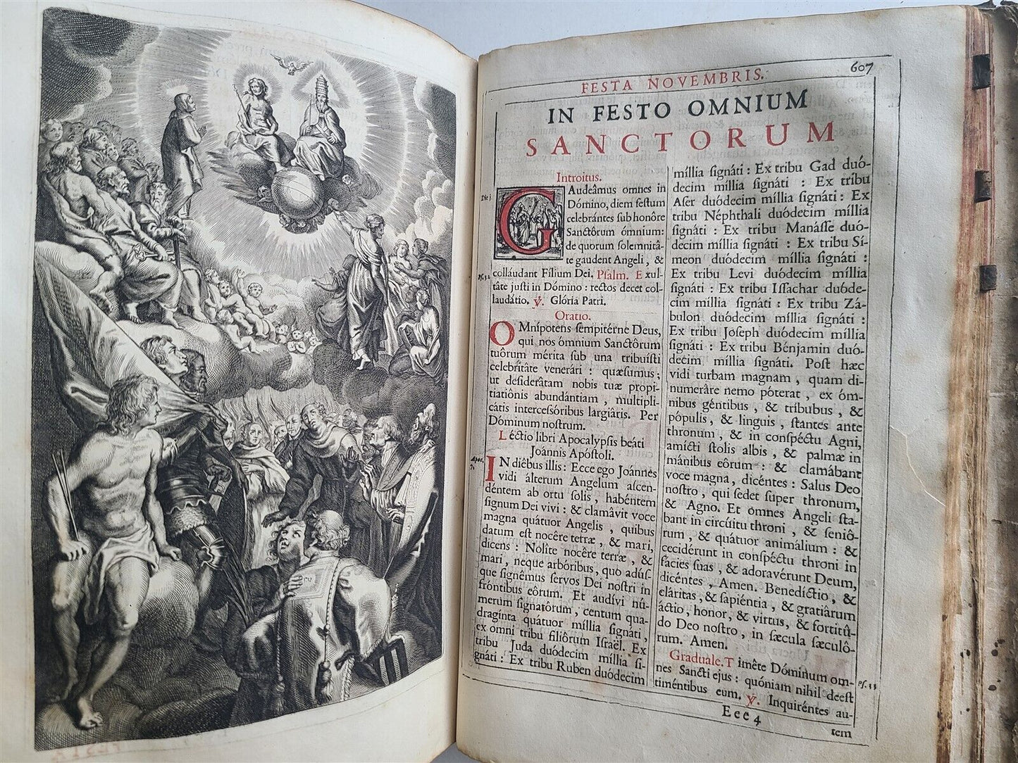 1694 MISSALE ROMANUM antique FOLIO illustrated