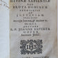 1735 MAGISTERIUM DIVINAE SAPIENTIAE by JOANNE BAPTISTA HOFFER antique