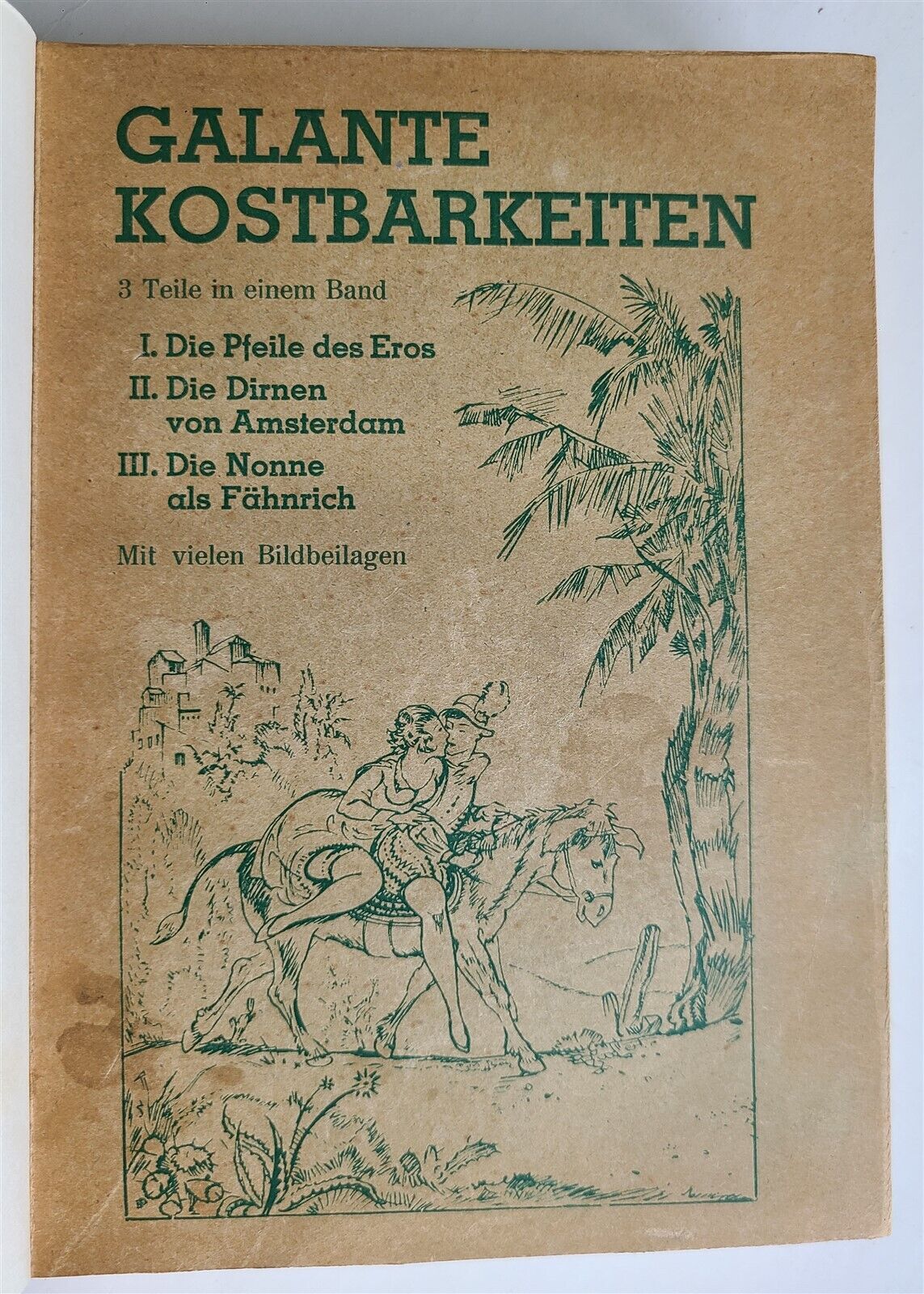 1930 GALANTE KOSTBARKEITEN ALFRED SEMERAU ILLUSTR. by OTTO WEIGEL antique EROTIC