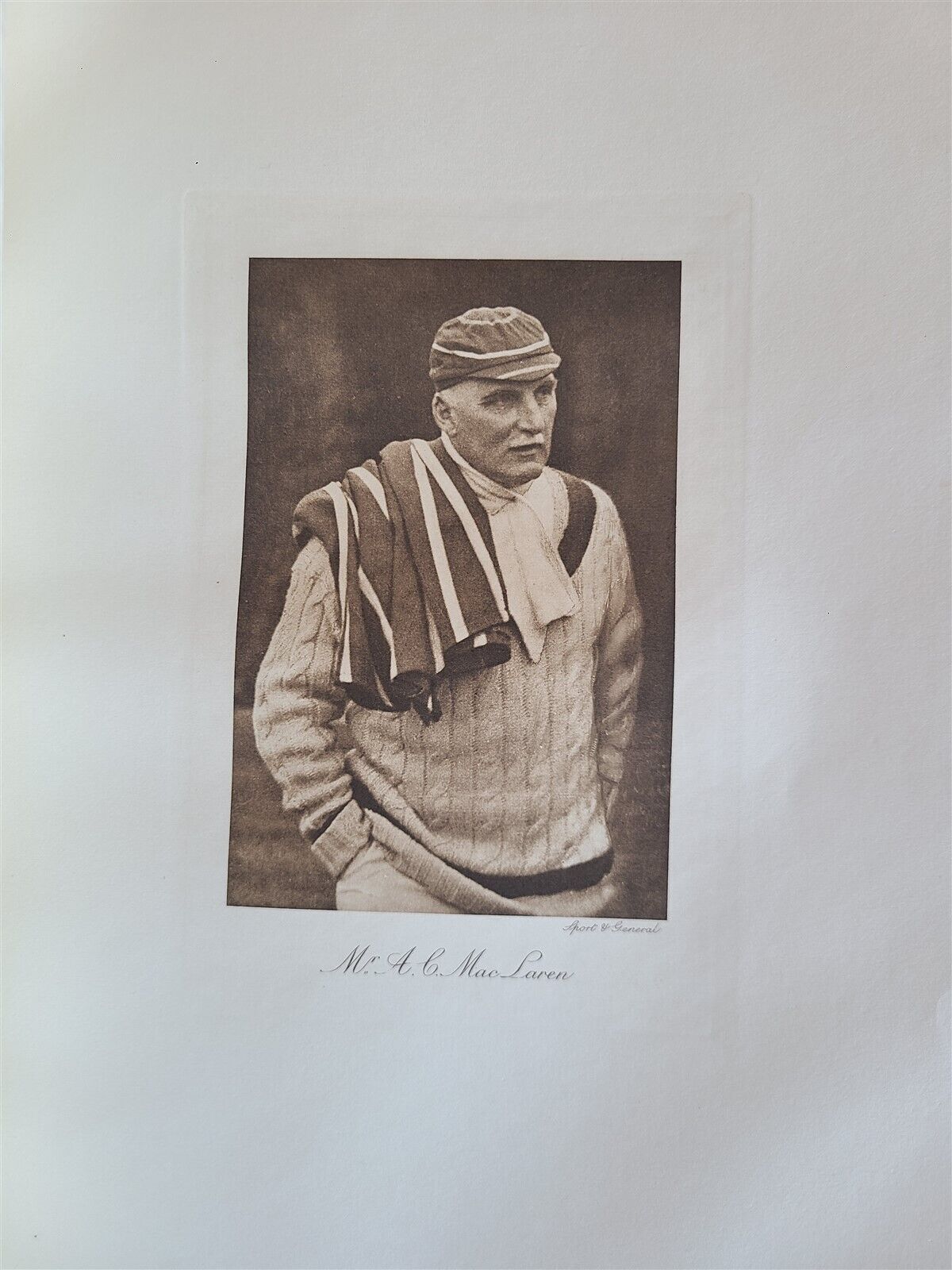 BRITISH SPORTS & SPORTSMEN antique CRICKET & FOOTBALL ILLUSTRATED MASSIVE FOLIO