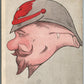 WWI ERA GERMAN SOLDIER COMIC ANTIQUE POSTCARD