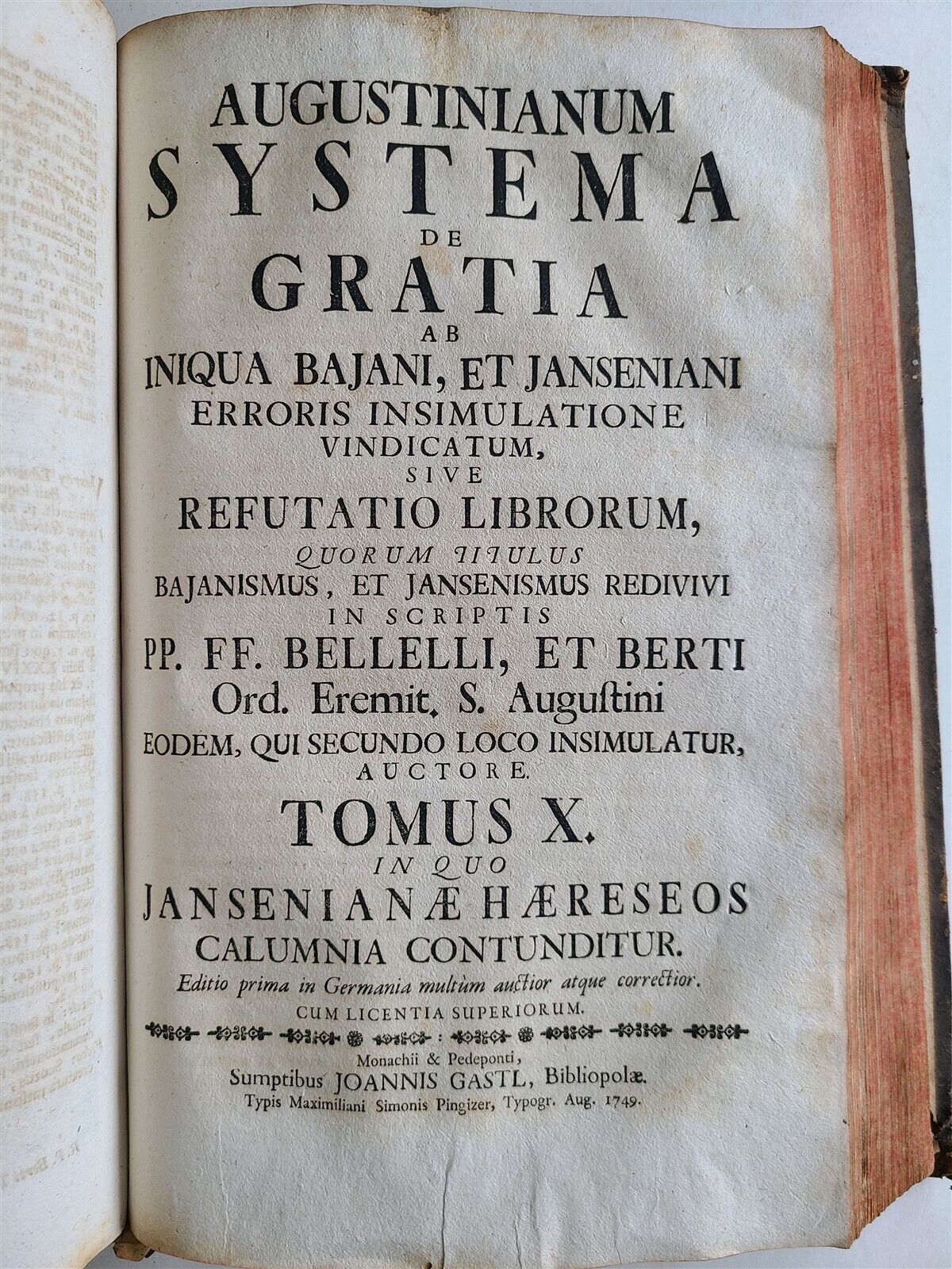 1749-50 THEOLOGY Theologia historico-dogmatico-scholastica 5 FOLIO VOLS antique