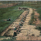 US ARMY INFANTRY ENTRENCHED ANTIQUE POSTCARD
