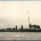 BRITISH MILITARY SHIP H.M. TORPEDO BOAT No. 14 ANTIQUE REAL PHOTO POSTCARD RPPC