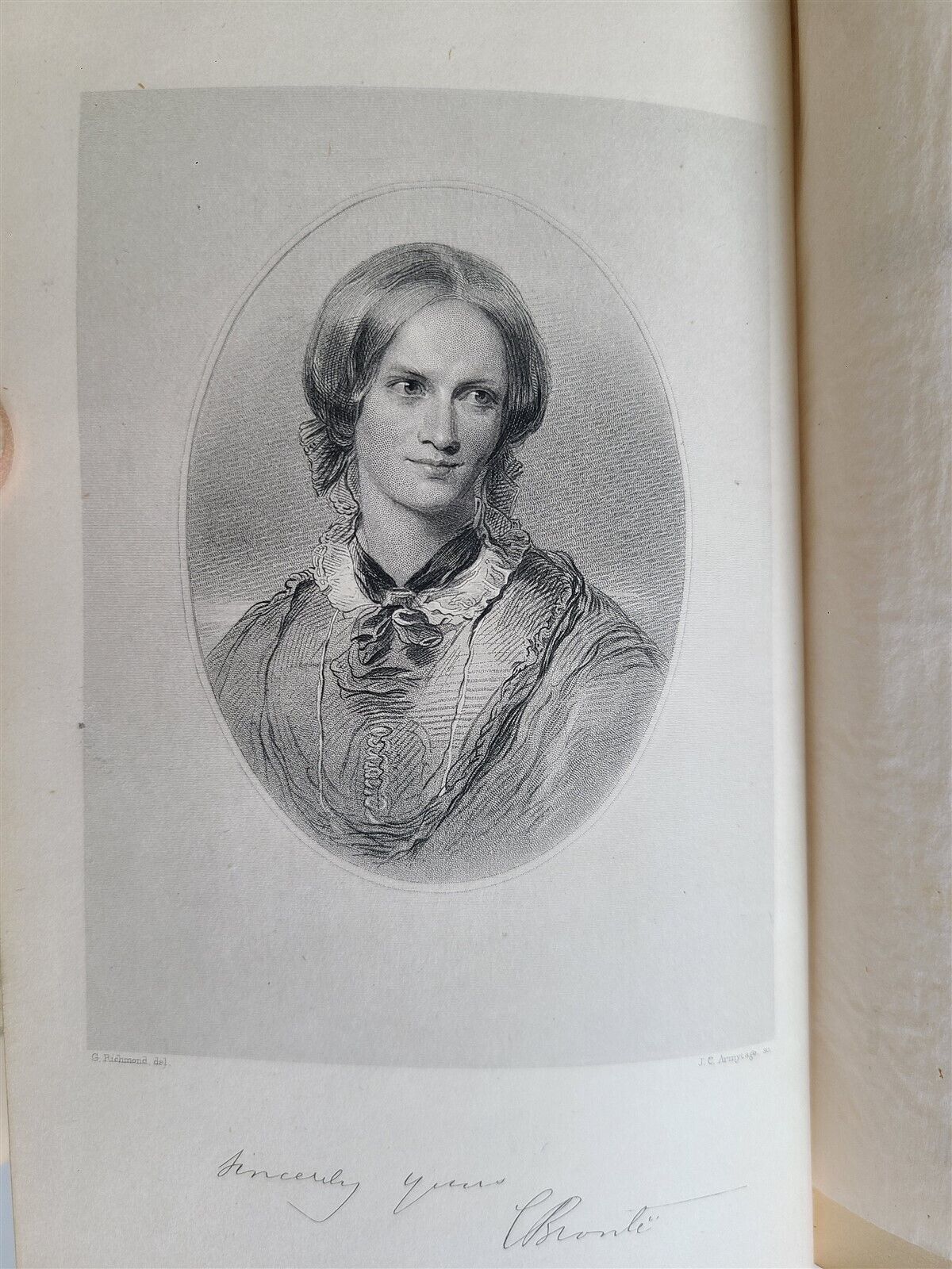 1857 THE LIFE OF CHARLOTTE BRONTE AUTHOR of JANE EYRE by CASKELL 2 VOLS antique