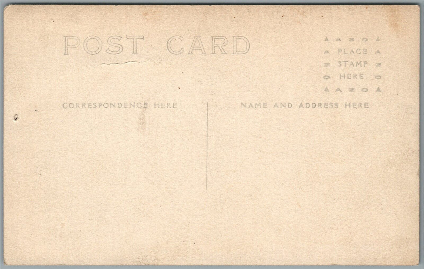 WWI ERA SOLDIER'S PERSONAL SUPPLIES ANTIQUE REAL PHOTO POSTCARD RPPC