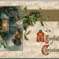 JOYFUL CHRISTMAS by WINSCH ANTIQUE POSTCARD