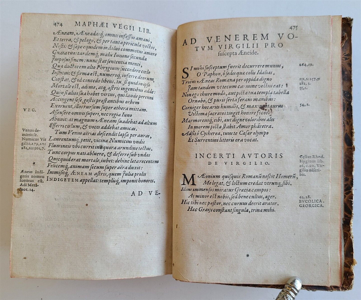 1583 VIRGIL ROMAN POETRY antique Bucolica, Georgica, et Aeneis 16th CENTURY