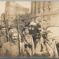 FRENCH PRESIDENT POINCARE w/ MILITARY GUARDS ANTIQUE REAL PHOTO POSTCARD RPPC