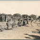WWI ERA AMERICAN ARMY PHYSICAL TRAINING ANTIQUE REAL PHOTO POSTCARD RPPC