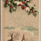 CHRISTMAS BON BONS CHOCOLATES ADVERTISING ANTIQUE POSTCARD