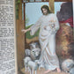 1950s BIBLE OLIVE WOOD COVERS NEW TESTAMENT vintage in ENGLISH