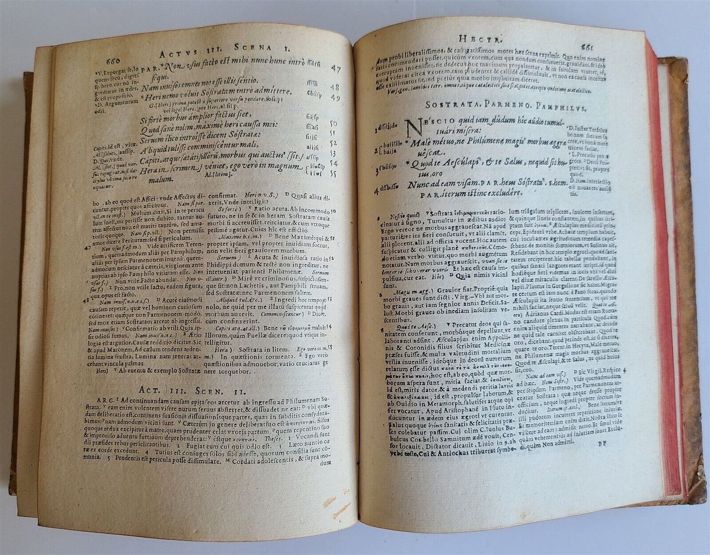 1560 TERENCE COMEDIES COMMENTARIES POETRY antique Publius Terentius Afer