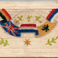 EMBROIDERED on SILK WWI ALLIES FLAGS ANTIQUE POSTCARD
