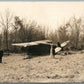 AIRPLANE WRECK ANTIQUE REAL PHOTO POSTCARD RPPC