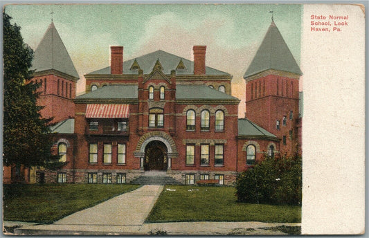 LOCK HAVEN PA STATE NORMAL SCHOOL ANTIQUE POSTCARD