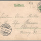 CRUSS VON DER MARINE GERMAN NAVY SHIPS ANTIQUE POSTCARD