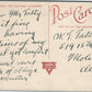 CAMP JOHNSTON FL A COMPANY STREET ANTIQUE POSTCARD