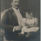 GERMAN KAISER WILHELM II w/ SON ANTIQUE REAL PHOTO POSTCARD RPPC