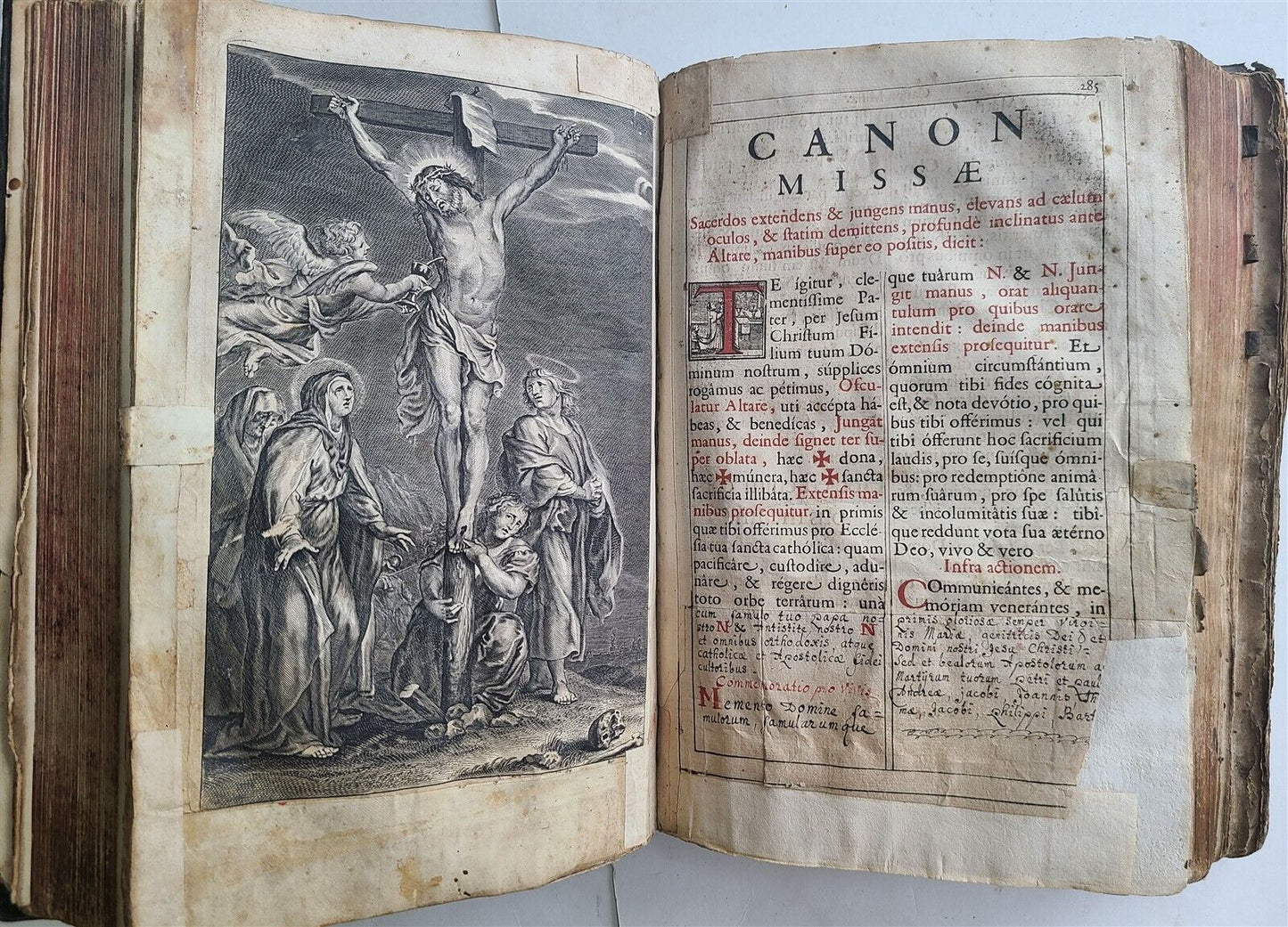 1694 MISSALE ROMANUM antique FOLIO illustrated