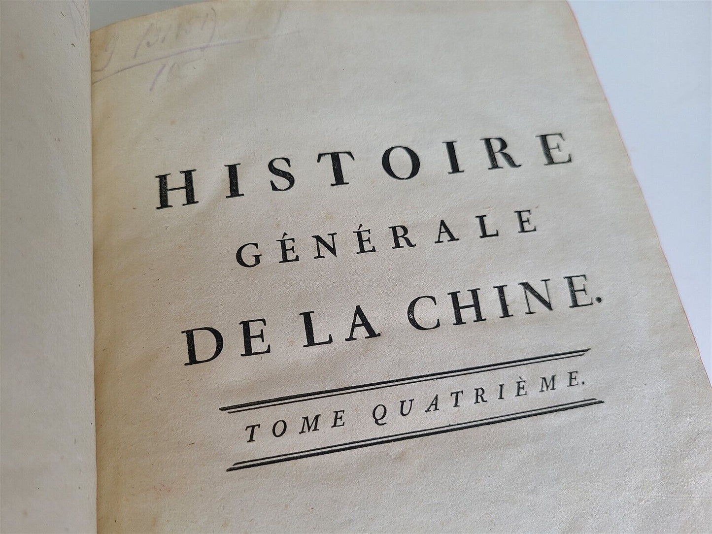 1777 GENERAL HISTORY of CHINA by Moyriac de Mailla 3 VOLUMES antique in FRENCH