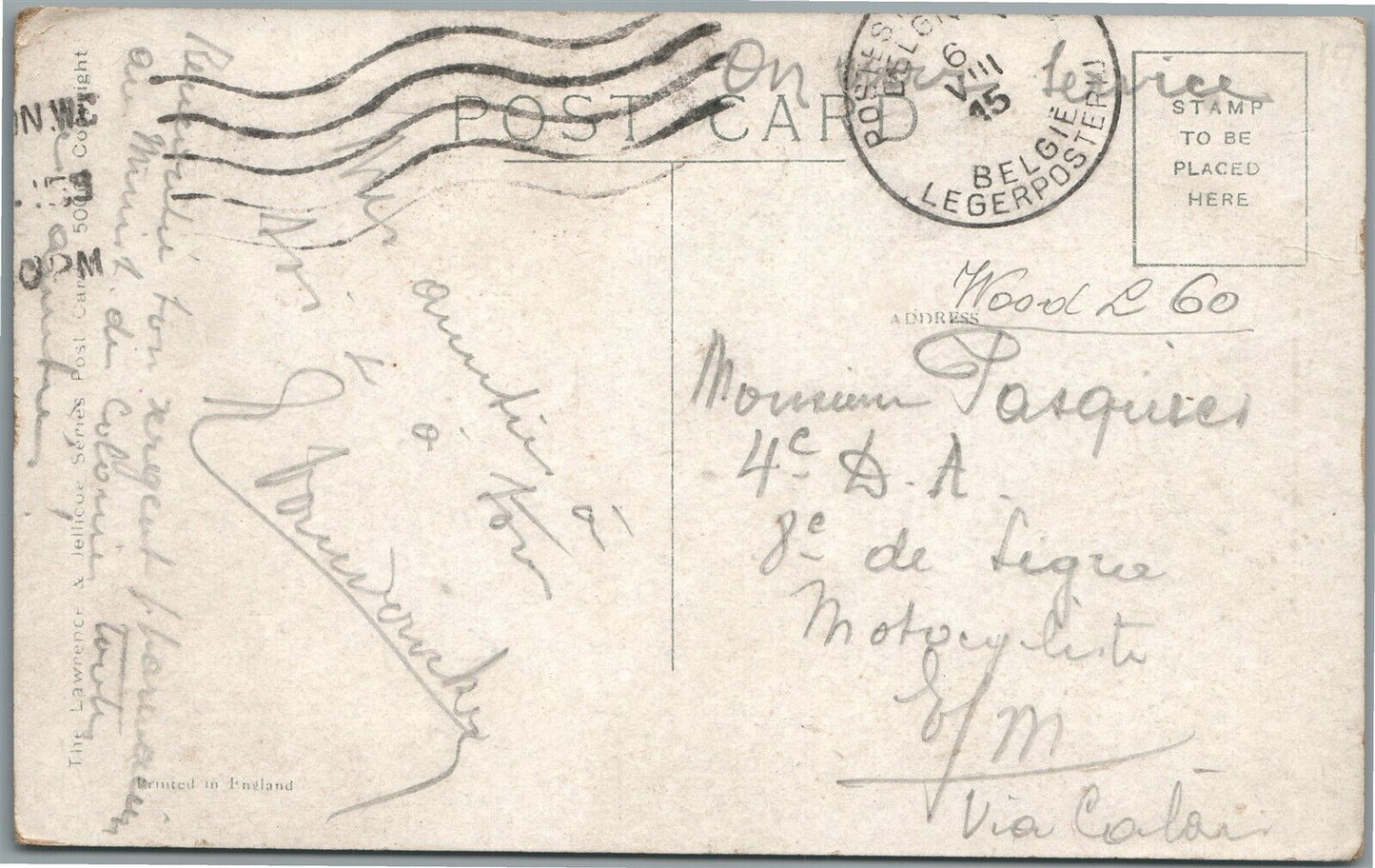 EARLY AVIATION COMIC ANTIQUE POSTCARD