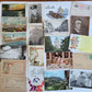 Lot of 510 ANTIQUE & VINTAGE POSTCARDS RPPC TOWN VIEWS GREETINGS mix