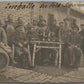WWI ERA 1917 GERMAN SOLDIERS DRINKING ANTIQUE REAL PHOTO POSTCARD RPPC