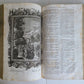 1770 BIBLE in GERMAN & LATIN ILLUSTRATED 2 FOLIO VOLUMES antique PIGSKIN BINDING
