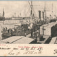 PUERTO MADERO MILITARY SHIP BUENOS AIRES ARGENTINA ANTIQUE POSTCARD