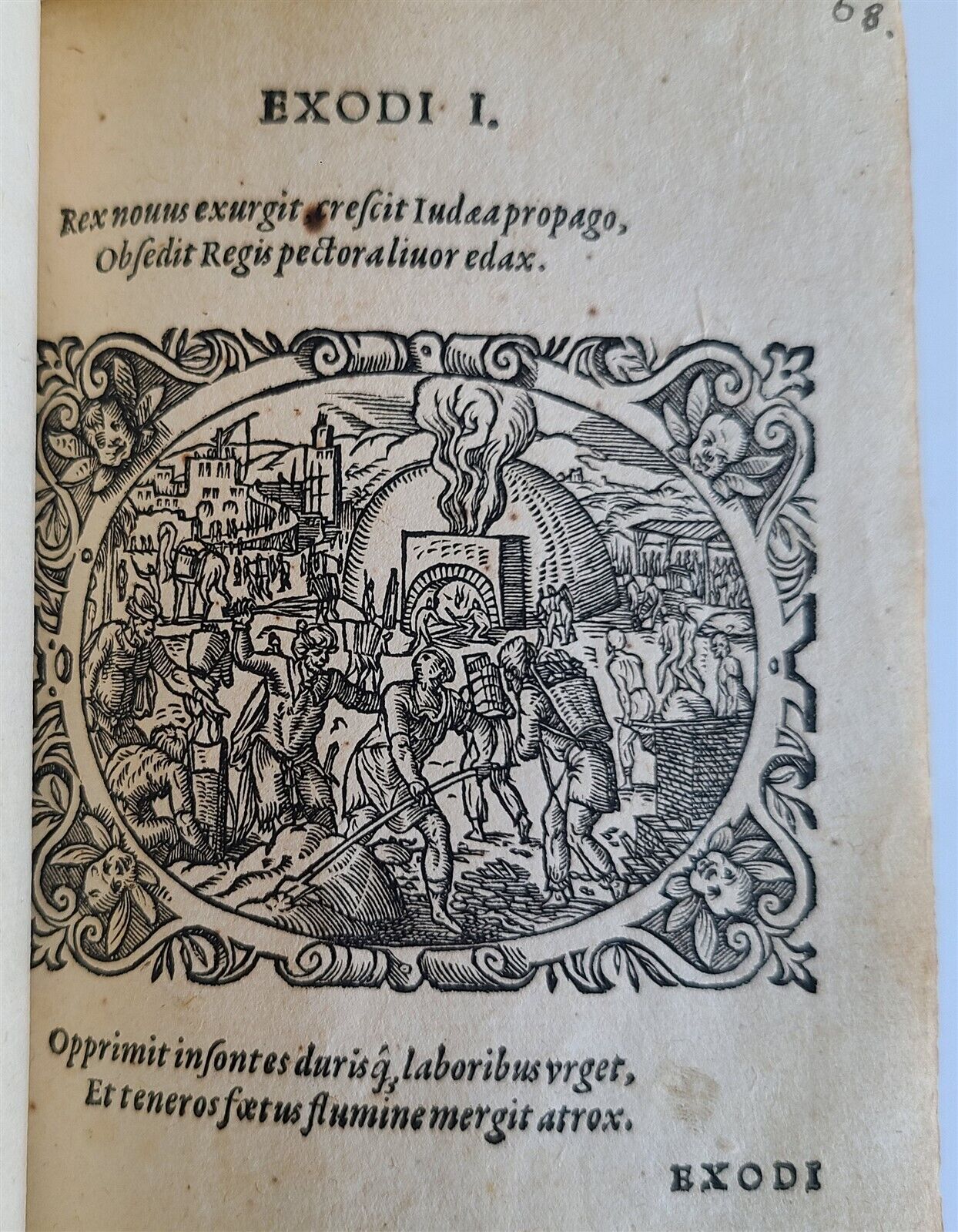 1571 PICTURE BIBLE antique ILLUSTRATED w/ 200 WOODCUTS by JOST AMMAN RARE 16th C