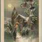 CHRISTMAS GREETINGS 1913 ANTIQUE POSTCARD by JOHN WINSCH